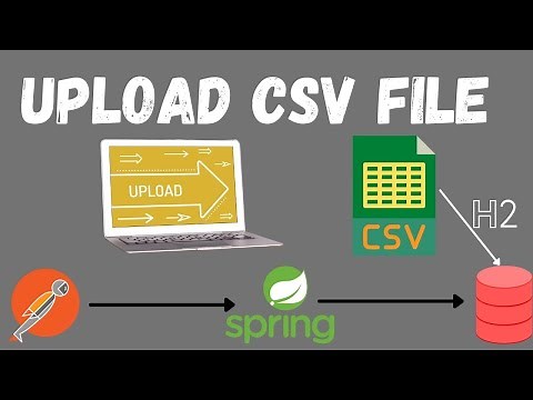 How to Upload CSV in Spring boot and save the data in Database Table | h2 database