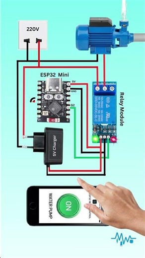 📱 Control Water Pump with Phone | ESP32 IoT Project