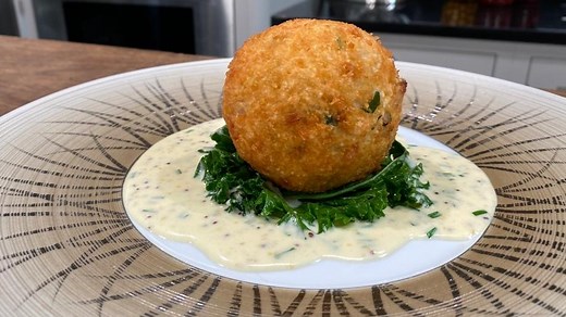 James Martin's haddock fish cakes and mustard sauce