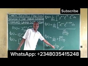 Gamma Distribution - Deriving the Characteristics Function of the Standard Gamma Distribution