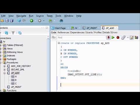 How To Create Stored Procedures in Oracle Database
