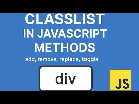 classList property in Javascript