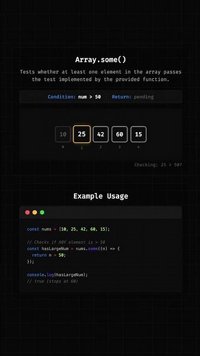 Javascript Array Some Method
