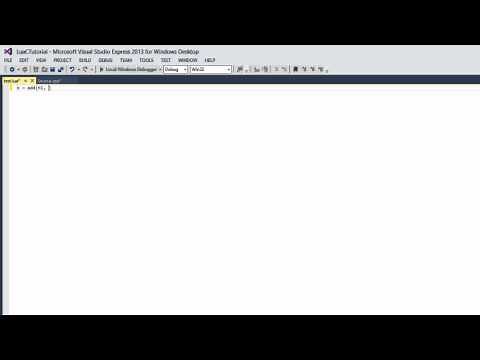 Lua Tutorial 28: Calling C Functions From Lua