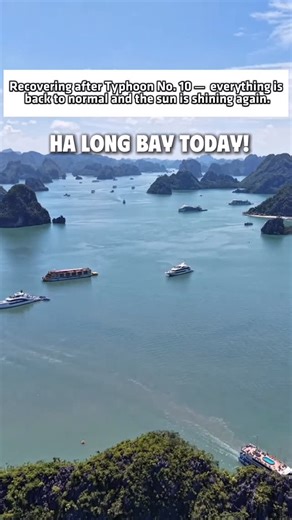 Halong | Lan Ha | Bai Tu Long bay Luxury Cruises | on Instagram: "🤔 Have you been confused about Ha Long’s weather these past few days? Don’t worry — this update is exactly what you need! Ha Long Bay Weather Update 🌊 After Typhoon No.10, Ha Long Bay has fully recovered and is welcoming visitors back. Today the sun is shining, the sky is clear, and the fresh sea breeze makes it the perfect time to explore. 🌤️🚤 📅 From now until the weekend, the weather is forecast to remain sunny and bright —
