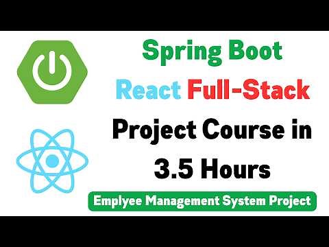 Spring Boot React JS Full-Stack Project | Employee Management System | Spring Boot React JS Course
