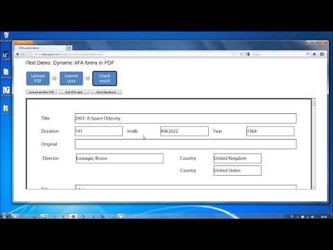 Flattening dynamic PDF forms with iText