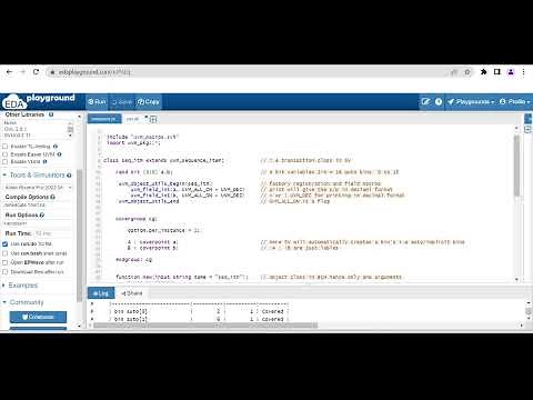 Functional coverage in EDA Playground