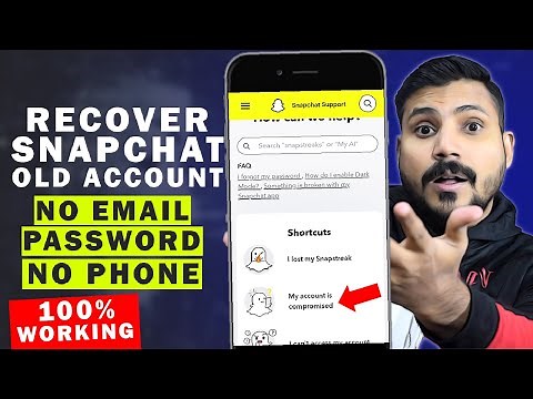 How to Recover Snapchat Old Account Without Email Password And Phone Number | Snapchat recovery 2025
