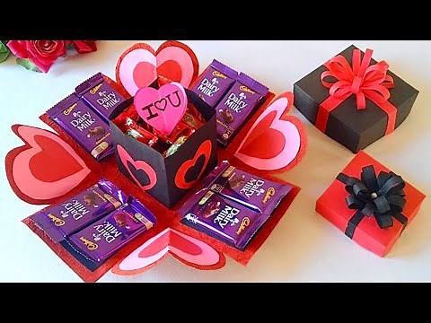 How To Make Explosion Box For Birthday/Anniversary/Valentine's Day/ Handmade Explosion Box Tutorial