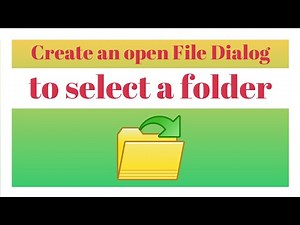 how to use open file dialog to select a folder C#