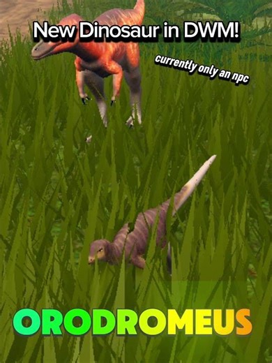 New Dinosaur in Dinosaur World Mobile! Orodromeus (currently only an NPC) #Shorts