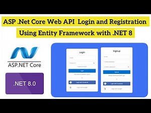 Login & Registration in asp.net core with Entity Framework