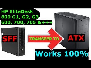 HP EliteDesk transferring Parts to New Larger PC CASE