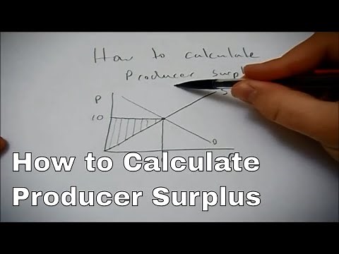 How to calculate producer surplus