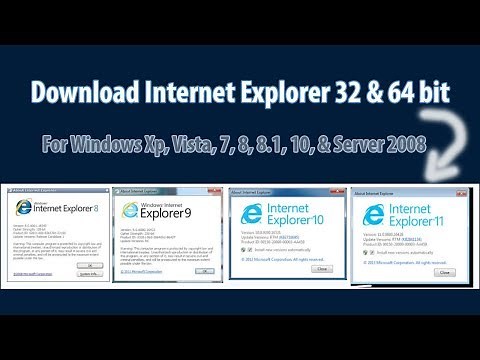 How to Download Internet Explorer 7/8/9/10/11 32 bit & 64 bit