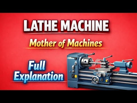 Lathe Machine Complete Guide | Parts, Operations & Working Principle