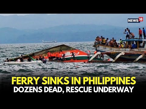 Philippines Ferry Sinks LIVE | Dozens Dead | Rescue Operations Underway