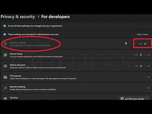 Can't Turn On Developer Mode in Windows Greyed Out ~ SOLVED