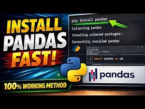 How to Install Pandas in Python (Windows/Mac/Linux) | Step-by-Step (2026)