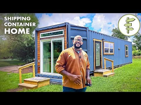 High-End Shipping Container Home Built on a DIY Budget - TINY HOUSE TOUR