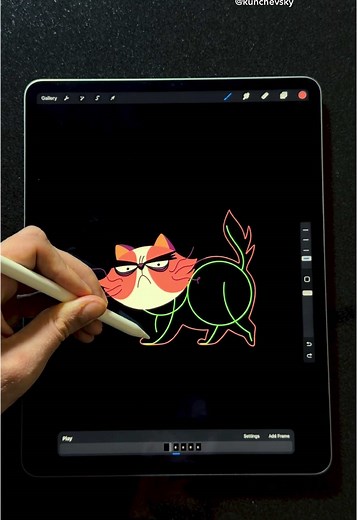 Grumpy Cat Animation Tutorial in Procreate