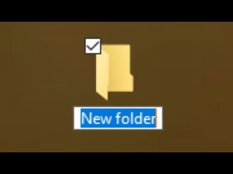 How to create a folder in Windows 10