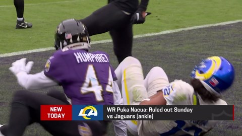 Puka Nacua (ankle) ruled out Sunday vs. Jaguars 'The Insiders'