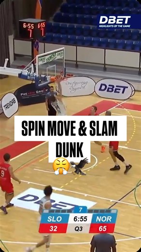 Ben Middlebrooks med en spin move och slam dunk! 😤🔥 🎥 SBL Highlights of the game presenteras av DBET. Se alla matcher på Expressen! 📺 #sblherr | SBL Herr