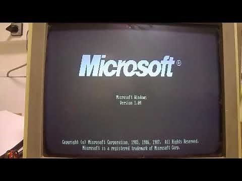 Windows1 (1985) PC XT Hercules