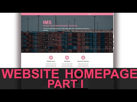 PHP PROJECT: How To Create Your First Website Homepage using HTML CSS - Step-by-step Tutorial - I