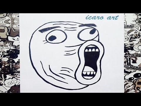 How to draw a lol meme | how to draw memes