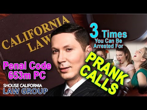 § 653m PC - Annoying Phone Calls - California Law