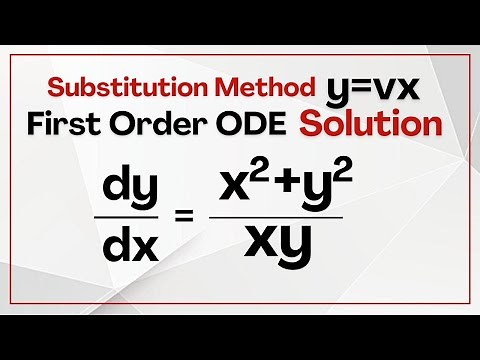 First Order Homogeneous Ordinary Differential Equations 1 | How to Solve First Order Homogeneous ODE