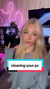 let's clean our pc!!!!! #Lindseyszn #Techtok #pcsetup #greenscreenvideo