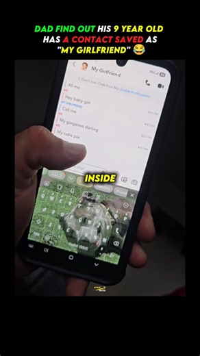 Dad finds his 9-year-old’s secret texts… 💀