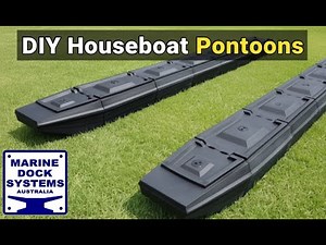 Build your own houseboat house boat pontoons DIY poly hulls pontoon houseboats modular kit system