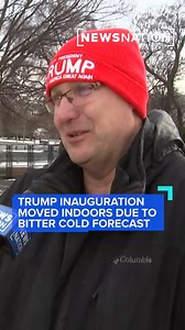 President-elect Trump's inauguration is heading indoors, which means more than 300,000 people expected to attend will not all be able to join. Supporters who already arrived in D.C. say they're disappointed. https://trib.al/isPLFeE -------------------------- President-elect Donald Trump’s inauguration has been moved indoors after forecasts showed bitter cold weather expected for Monday, according to NewsNation’s partner The Hill. Trump and Vice President-elect J.D. Vance will take the oath of of