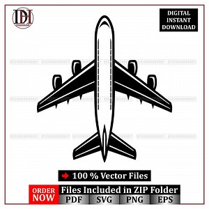 Airplane SVG, Jet Vector Clipart, Travel Logo (digital Download) - Etsy Canada