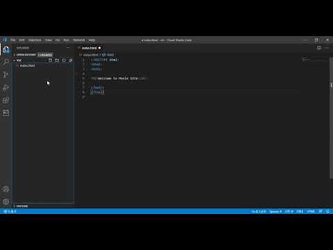 Create CSS and Javascript style sheets in Visual studio code