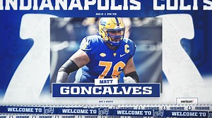 Colts select Pitt OT Matt Goncalves in third round of 2024 NFL Draft