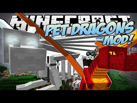 Minecraft | PET DRAGONS MOD! (Tame, Mount & Fly Your Own Dragon!) | Mod Showcase