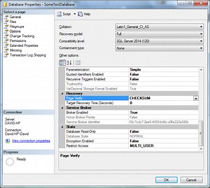 CHECKSUM page verification in SQL Server