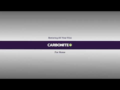 Restoring All Your Files - Carbonite Safe Backup