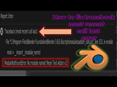 How to fix traceback most recent call last error 🛠️ | No Module Name Found : Error Fix It🚀