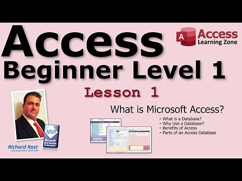 Microsoft Access Beginner 1, Lesson 01: What's Microsoft Access. For Access 2016, 2019, 365 Tutorial