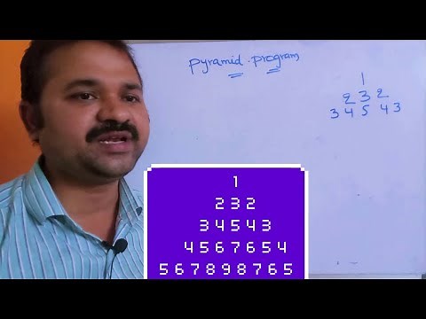 PYRAMID PROGRAM IN C || 1 232 34543 4567654 567898765 Pattern Printing in C