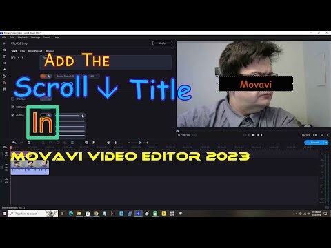Add The Scroll Down Title In Movavi Video Editor 2023