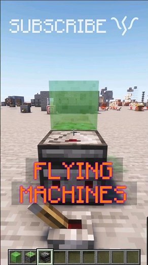 How to make a SIMPLE FLYING MACHINE! (Java Edition) | Redstone with PsiVolt #minecraft #redstone
