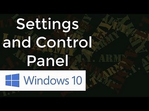 Windows 10 Tutorial - 08 Settings and Control Panel